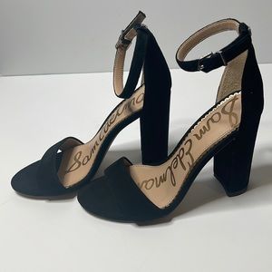 Sam Edelman Yaro Black Suede Heels size 5